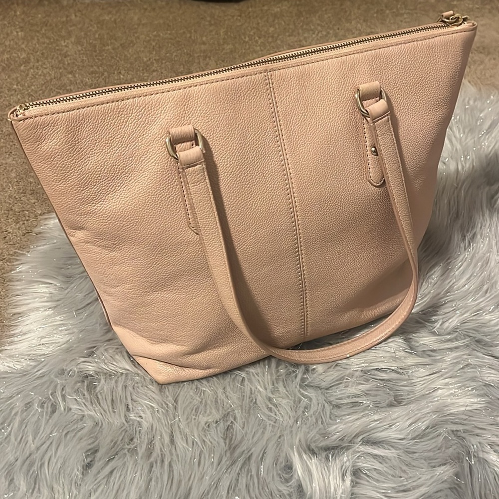 Kate Spade Penny Larchmont Avenue Pebble Pink Zip Tote - Picture 4 of 11